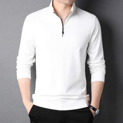 Men's Zipped Stand Collar Top