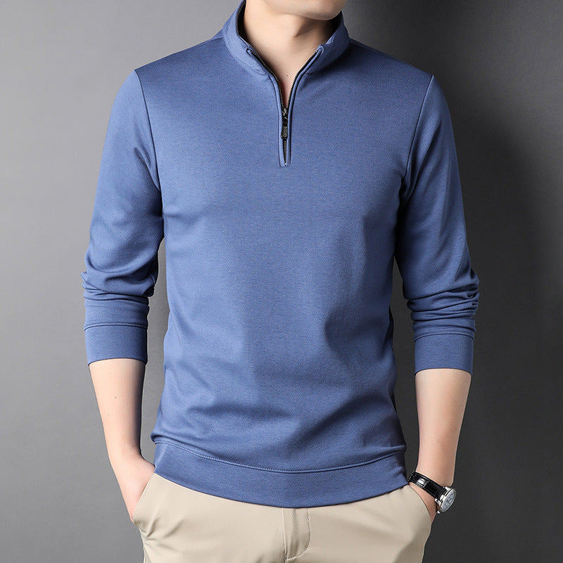 Men's Zipped Stand Collar Top