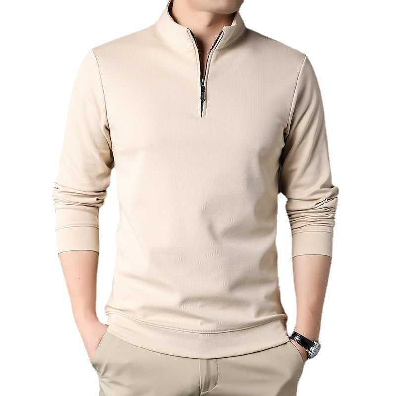 Men's Zipped Stand Collar Top