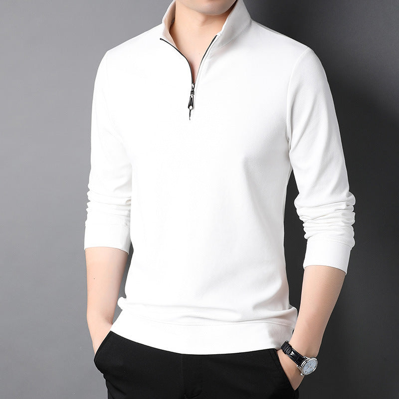 Men's Zipped Stand Collar Top