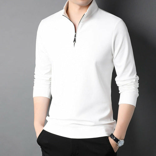 Men's Zipped Stand Collar Top