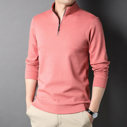 Men's Zipped Stand Collar Top