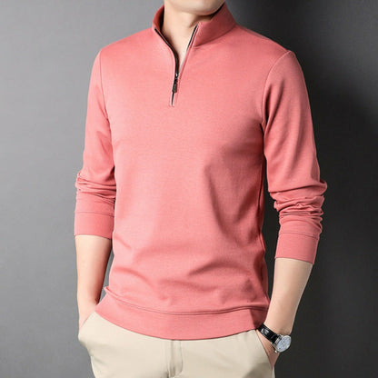 Men's Zipped Stand Collar Top