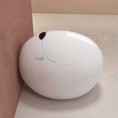 Oluxe G1 Egg-Shaped Smart Toilet with Heated Seat Function White 1.28 GPF
