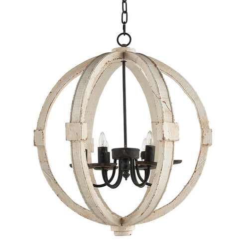 Calder 6-Light Wood Chandelier