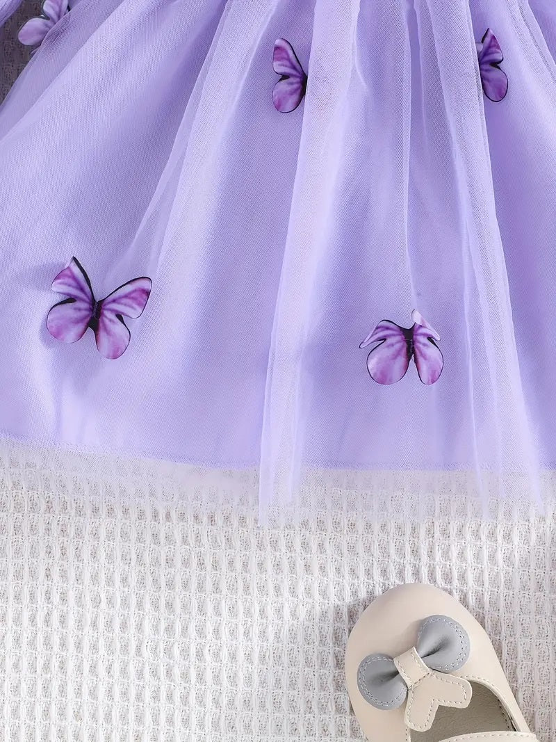 Girl's Lycra Floral Printed Frock Dress for Girls 2-3-YEARS