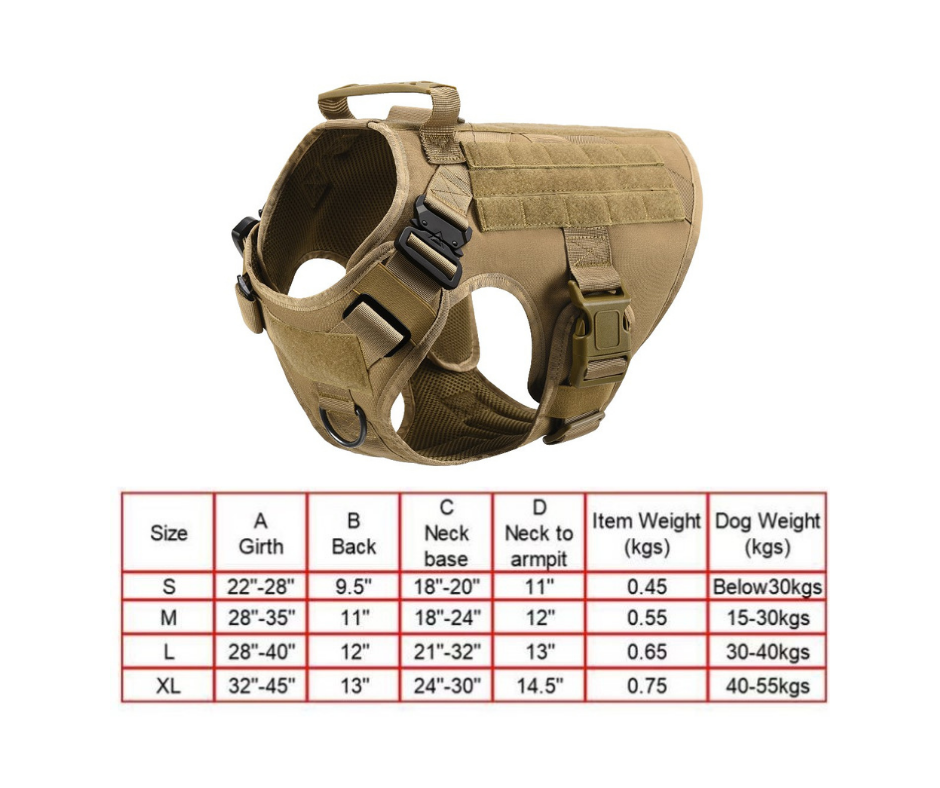 Fast Shipping Military Dog Tactical Harness and Leash Set 