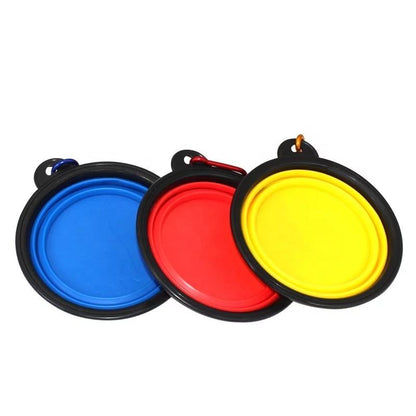 COLLAPSIBLE SILICONE TRAVEL PET BOWL 
