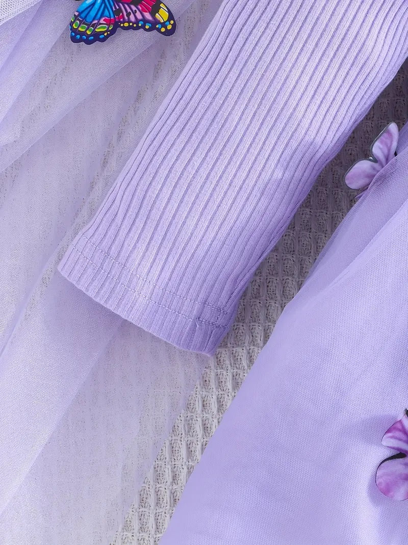 Girl's Lycra Floral Printed Frock Dress for Girls 2-3-YEARS