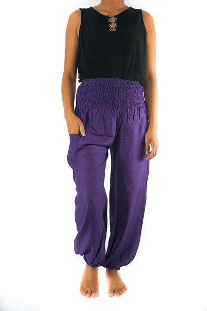 Purple Boho Harem Pants