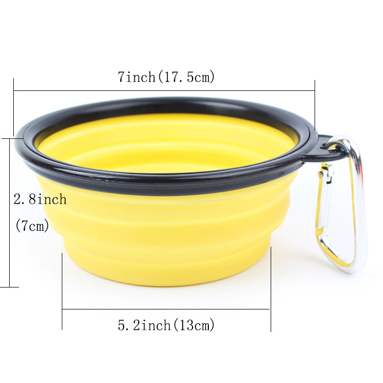 COLLAPSIBLE SILICONE TRAVEL PET BOWL 