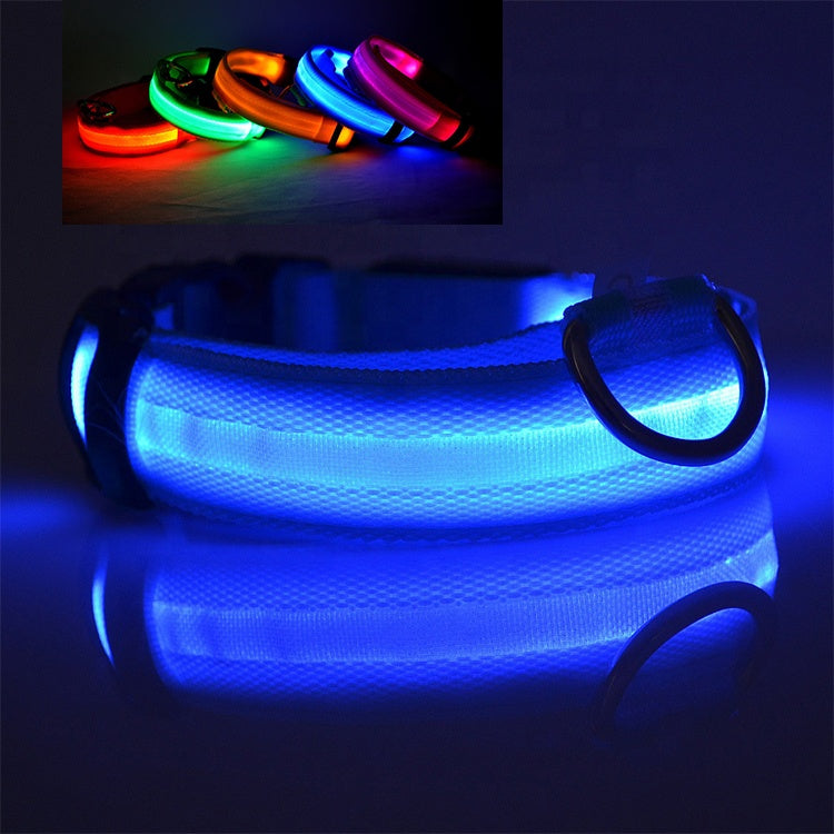 USB RECHARGEABLE LED PET DOG COLLAR 