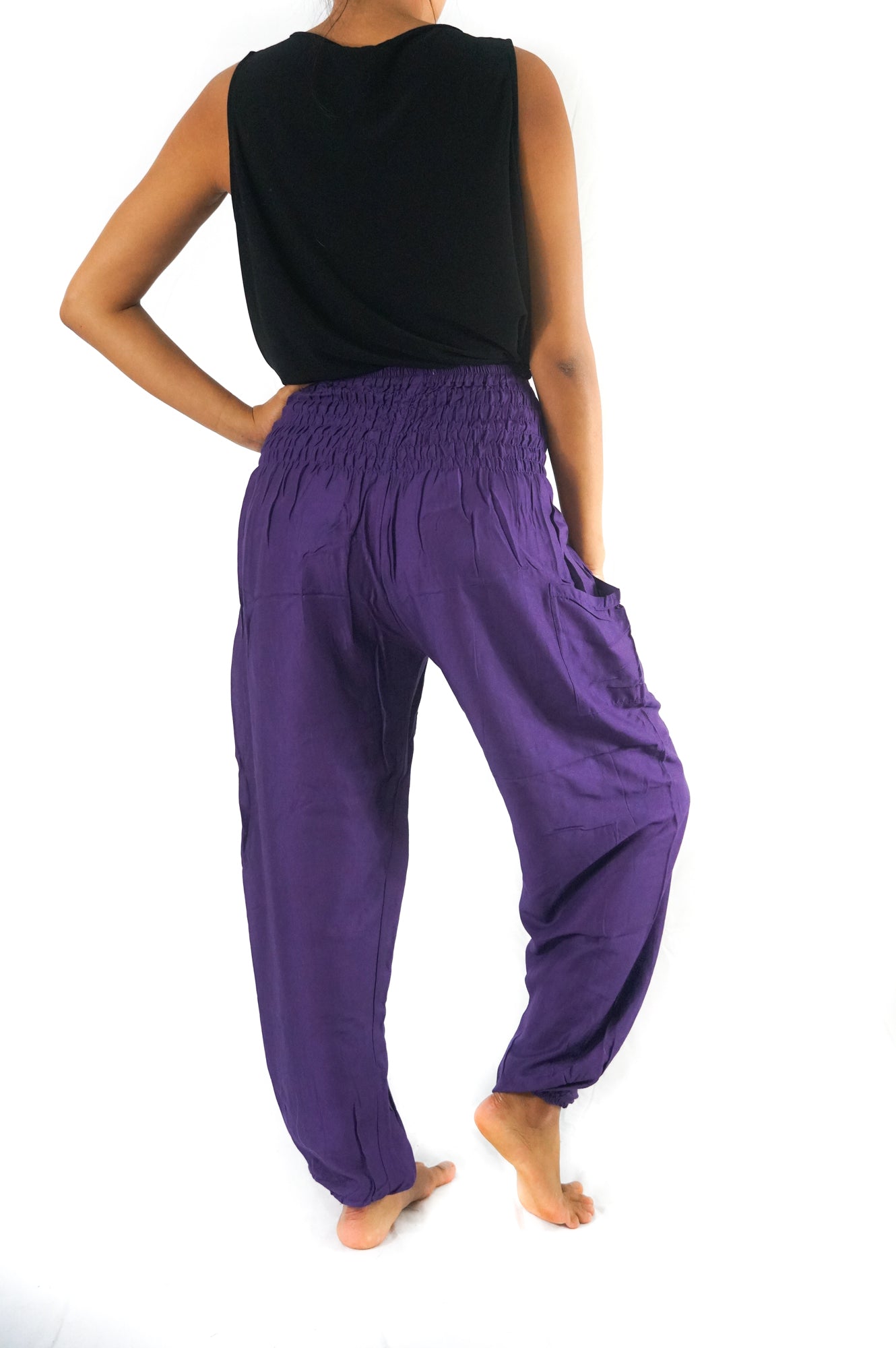 Purple Boho Harem Pants