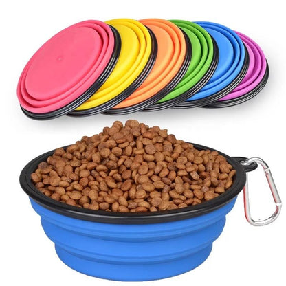COLLAPSIBLE SILICONE TRAVEL PET BOWL 