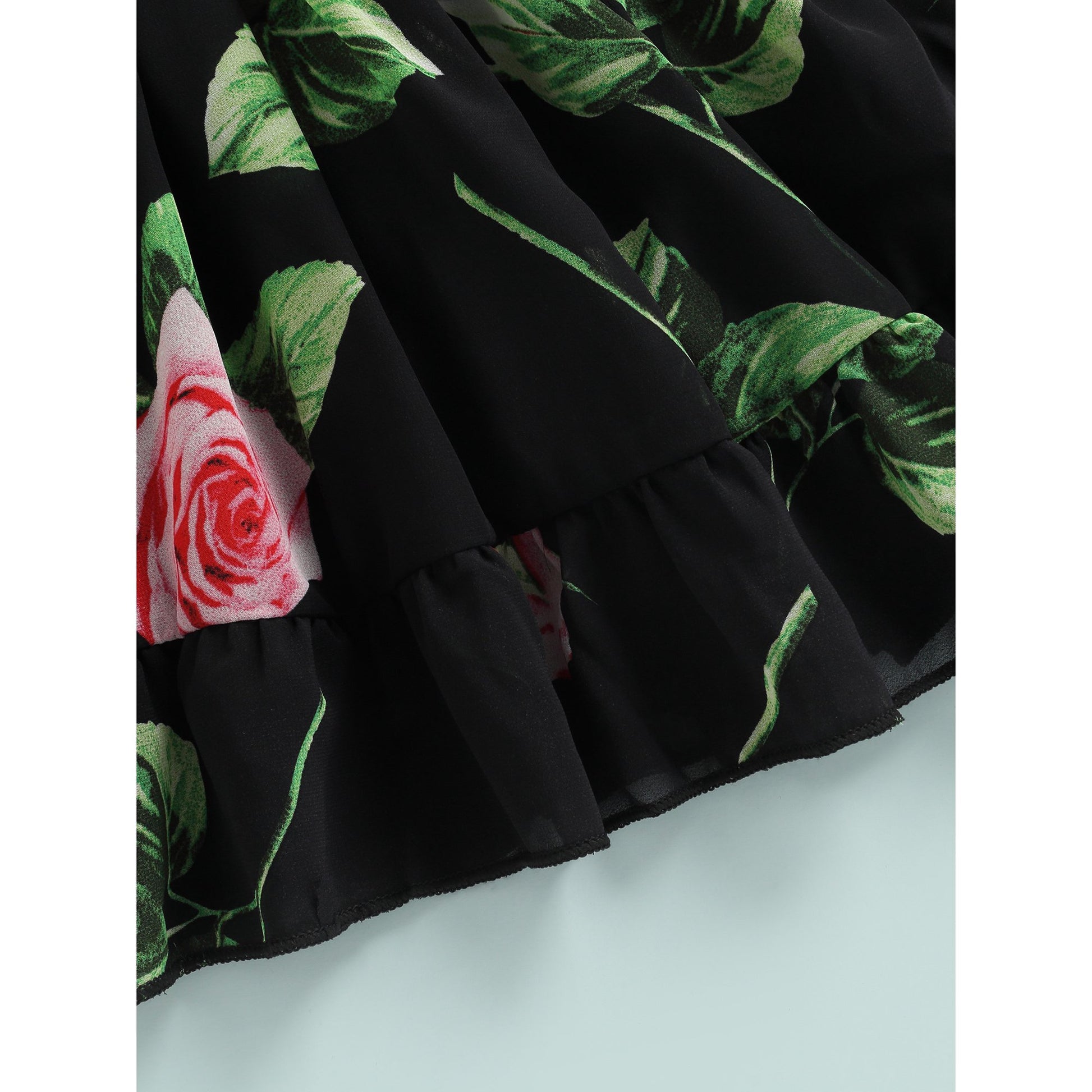  Girl's Lycra Floral Printed Frock Dress for Girls 2-3 Year