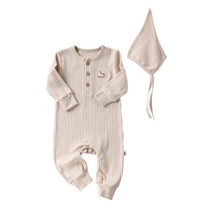 Unisex Embroidered Cartoon Horse Long Sleeve Outfit